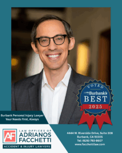 Adrianos Facchetti, Burbank wrongful death lawyer, voted myBurbank Best 2025
