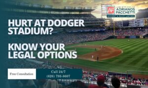 Hurt at Dodger Stadium? Know Your Legal Options image on a crowded baseball stadium for a Dodger Stadium accident lawyer in Los Angeles
