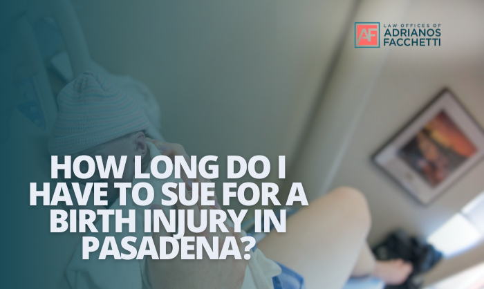 how long do i have to sue for a birth injury