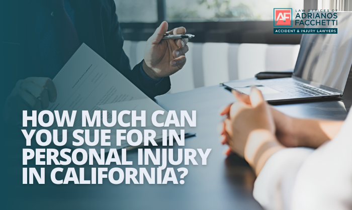 how much can you sue for in personal injury in california