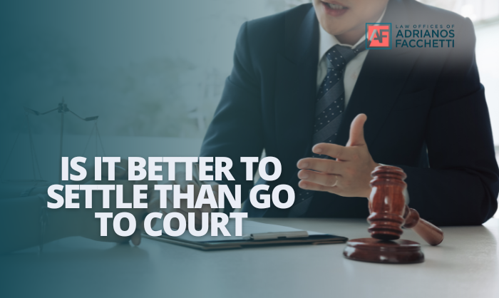 is it better to settle than go to court
