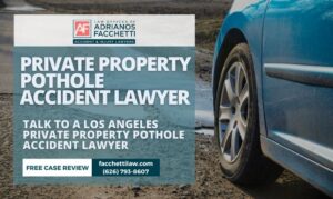 los angeles private property pothole accident lawyer near me