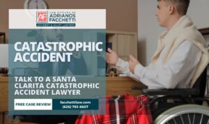 Santa Clarita catastrophic injury lawyer meeting with wheelchair client