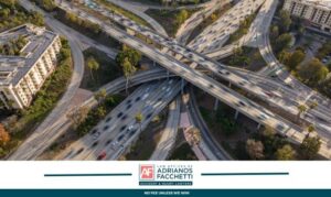 los angeles freeway interchange tire blowout accidents