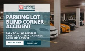 Los Angeles parking lot blind corner accident lawyer