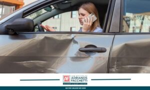 Driver Calling For Help After Side Impact Car Accident In Los Angeles