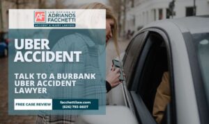 Adrianos Facchetti, Burbank Uber Accident Lawyer, Reviewing A Rideshare Injury Claim With A Passenger Injured In An Uber Crash In Los Angeles County.