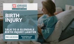 Adrianos Facchetti, Glendale birth injury lawyer, consulting with a family about a newborn birth injury claim in Los Angeles County.
