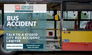 Adrianos Facchetti, Studio City Bus Accident Lawyer, Reviewing A Public Transit Bus Injury Claim On Ventura Boulevard In Los Angeles County.