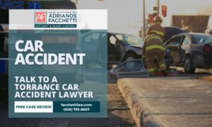 Adrianos Facchetti, Torrance car accident lawyer, reviewing an injury claim with a client injured in a South Bay car accident.