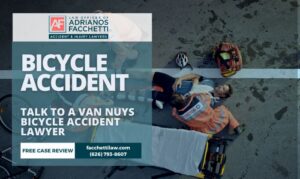 Van Nuys Bicycle Accident Lawyer Adrianos Facchetti, Van Nuys Bicycle Accident Lawyer, Reviewing A Bike Crash Injury Claim With An Injured Cyclist In The San Fernando Valley.