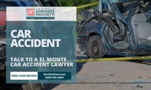 Adrianos Facchetti, El Monte Car Accident Lawyer, Reviewing A Car Crash Injury Claim Near Valley Boulevard And The I-10 In Los Angeles County, California.