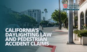 A Vehicle Parked Close To A Crosswalk On A Los Angeles Residential Street, Illustrating The Sightline Obstruction That California'S Daylighting Law Under Ab 413 Is Designed To Prevent.