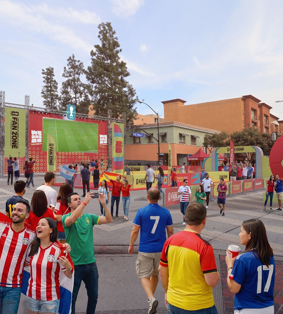 Los Angeles World Cup 26 Fan Zone at Downtown Burbank