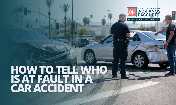 Two Drivers Exchanging Information At The Scene Of A Car Accident In California, Illustrating The Fault Determination Process Discussed In This Article