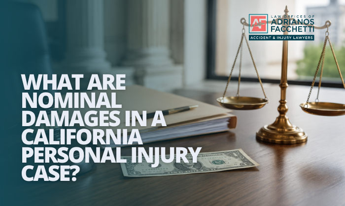 A Gavel And Legal Documents Representing California Nominal Damages And Personal Injury Claim Evidence Discussed In This Article