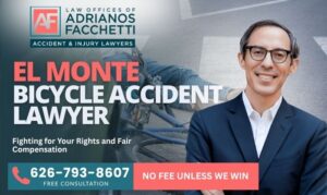 El Monte Bicycle Accident Lawyer El Monte Bicycle Accident Lawyer Near Me In California Featured Image Showing An Injured Cyclist And Accident Attorney